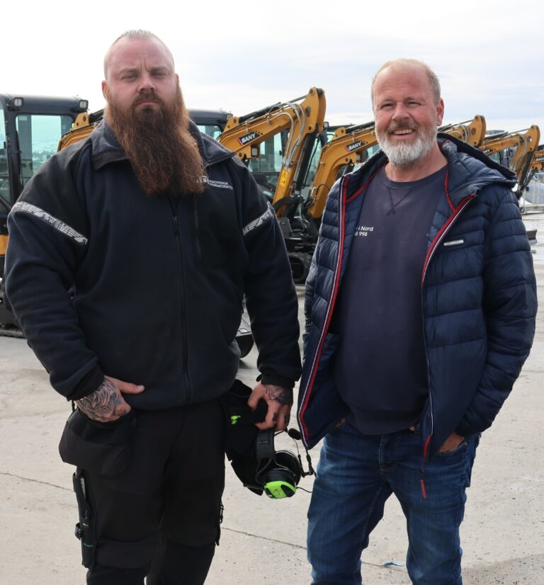 Pål Bergene og Andreas Strømsnes fra Nordnorsk Maskinsenter